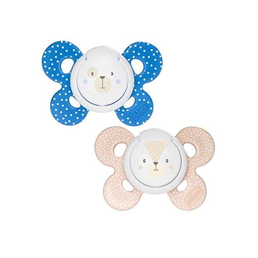 Chicco Physio Comfort - Pack de 2 chupetes de silicona 6-16 m,