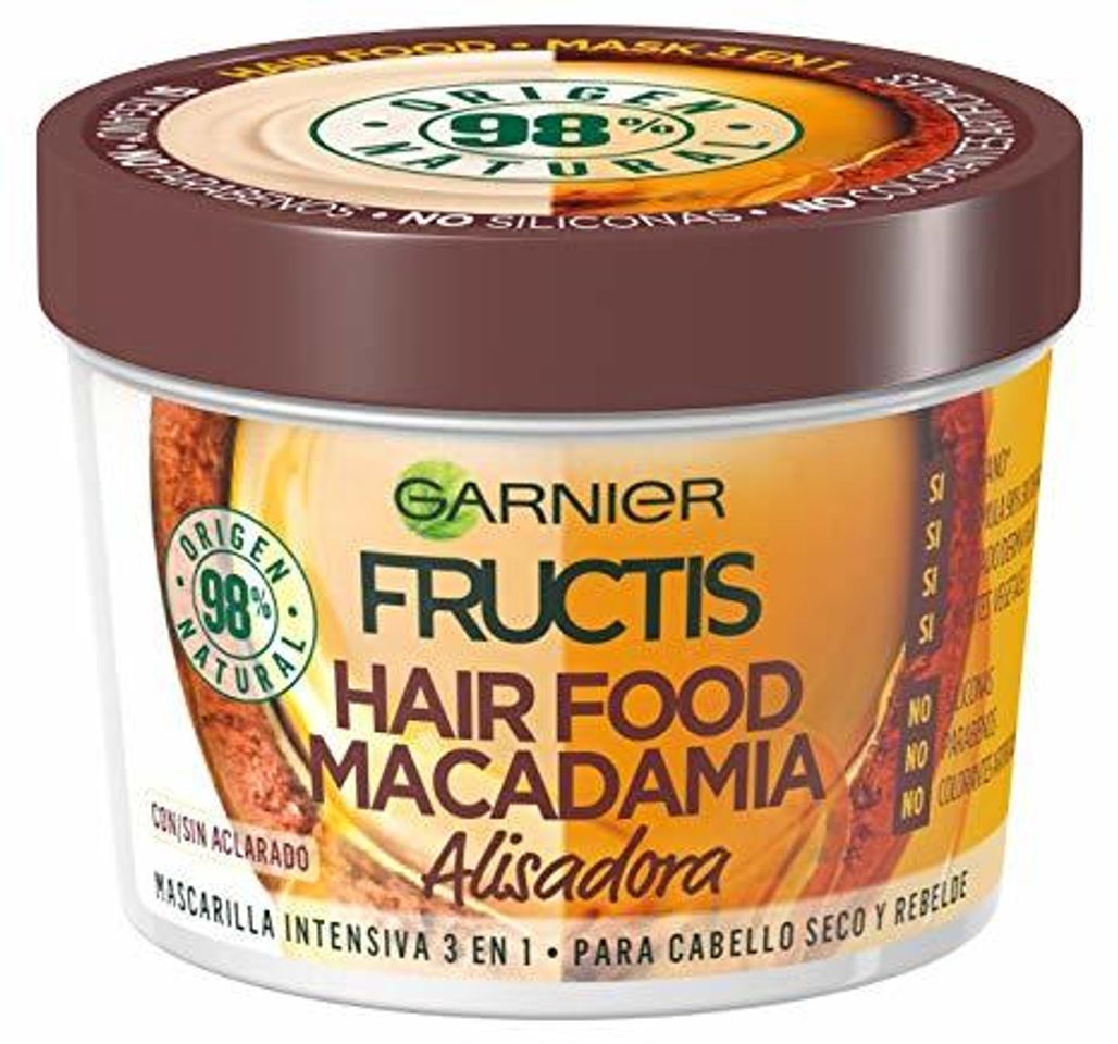 Beauty Garnier Fructis Hair Food Banana Mascarilla 3 en 1, 3 Recipientes de