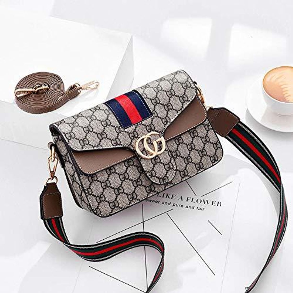 Social hufudeyu Bolso de Mujer Bolso Cuadrado pequeño Bolso de Mensajero de Hombro