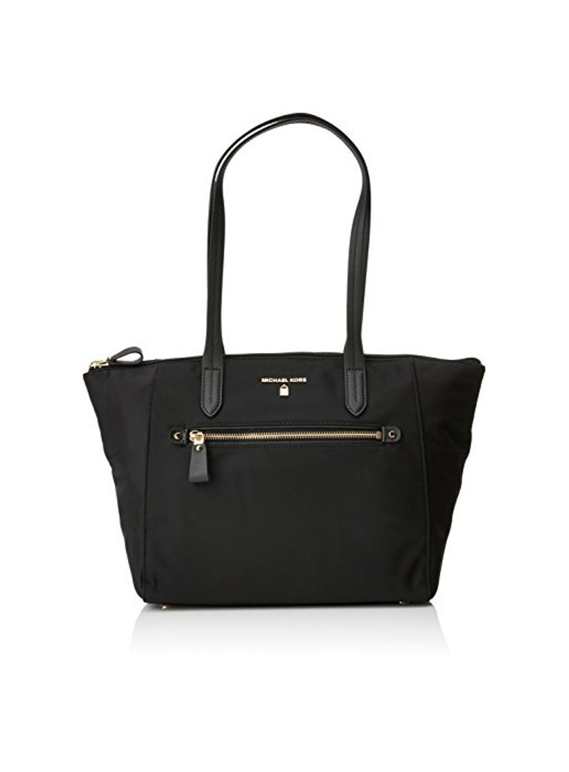Social Michael Kors Nylon Kelsey, Bolso totes para Mujer, Negro