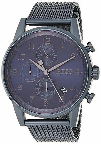 Social Hugo BOSS Reloj Cronógrafo para Hombre de Cuarzo con Correa en Acero