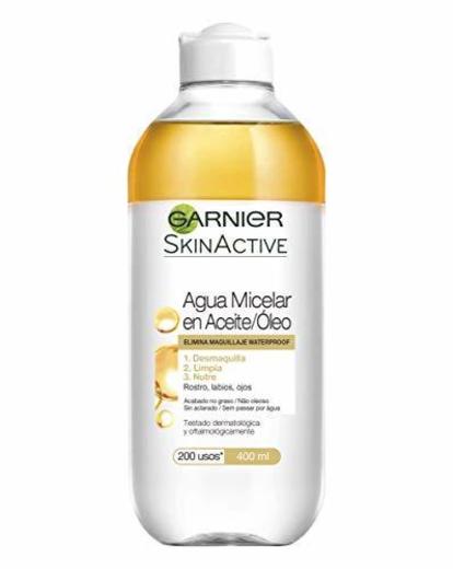 Garnier Skin Active Agua Micelar en Aceite Pieles Normales y Sensibles Elimina