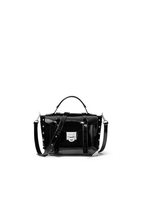 Product MK Manhattan Medium Patent Leather Satchel

