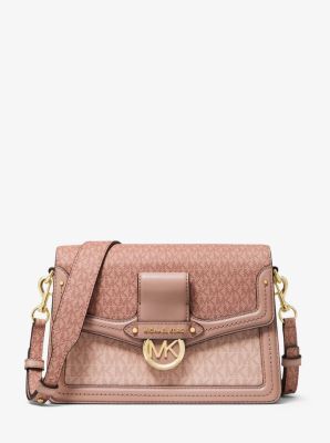 Product MK Jessie Medium Two-Tone Logo Shoulder Bag

