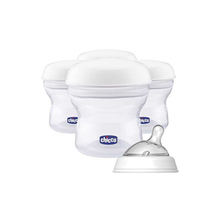 Social Chicco - Contenedores leche materna con rosca y tetina