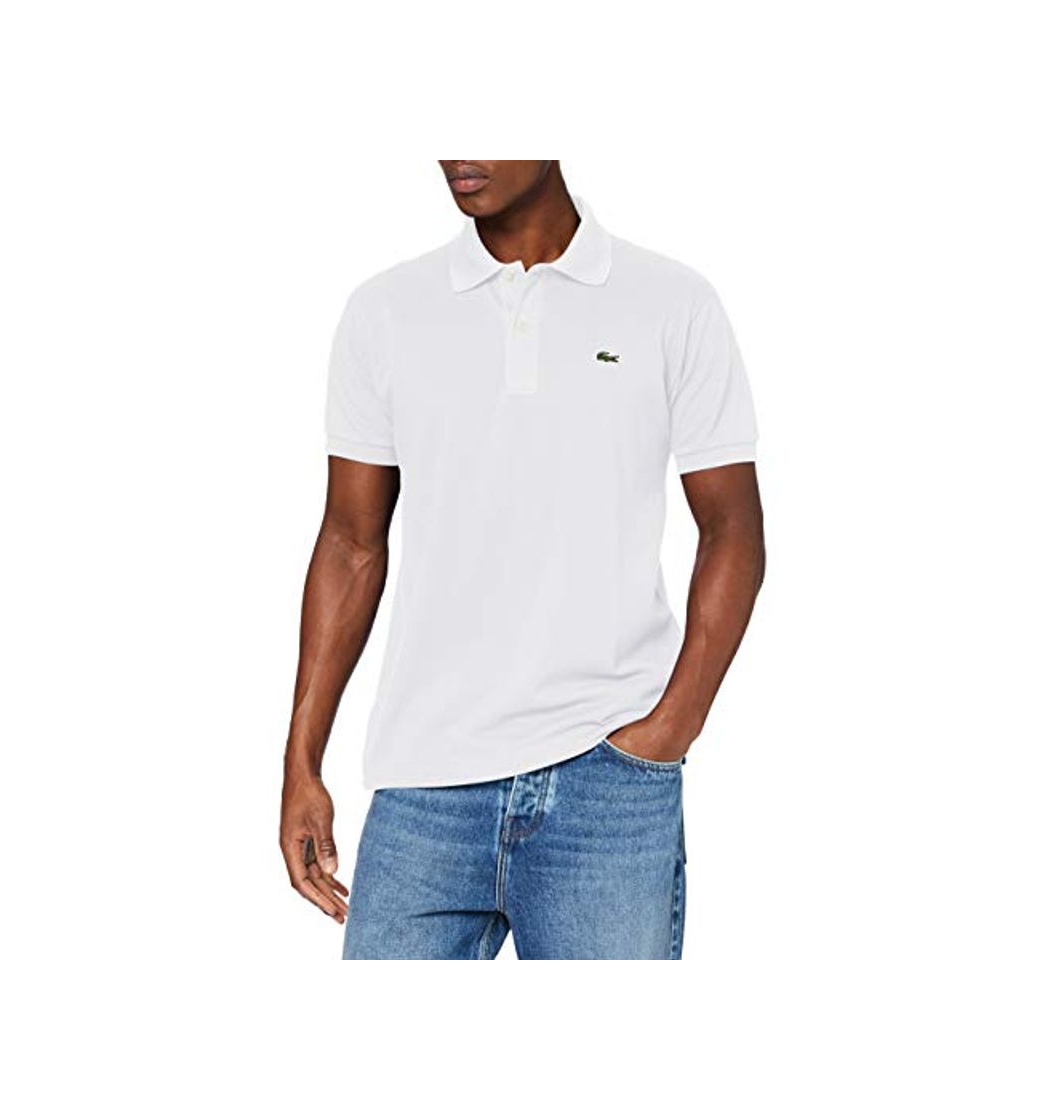 Moda Lacoste L1212 Camiseta Polo, Blanco