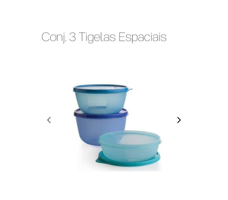 Social Conjunto de 3 tigelas Tupperware