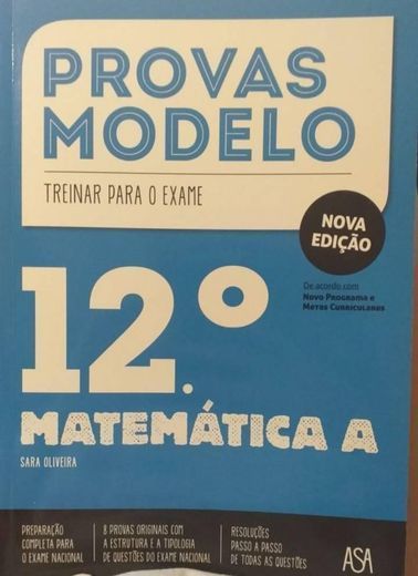 Provas-modelo Matemática 12°ano