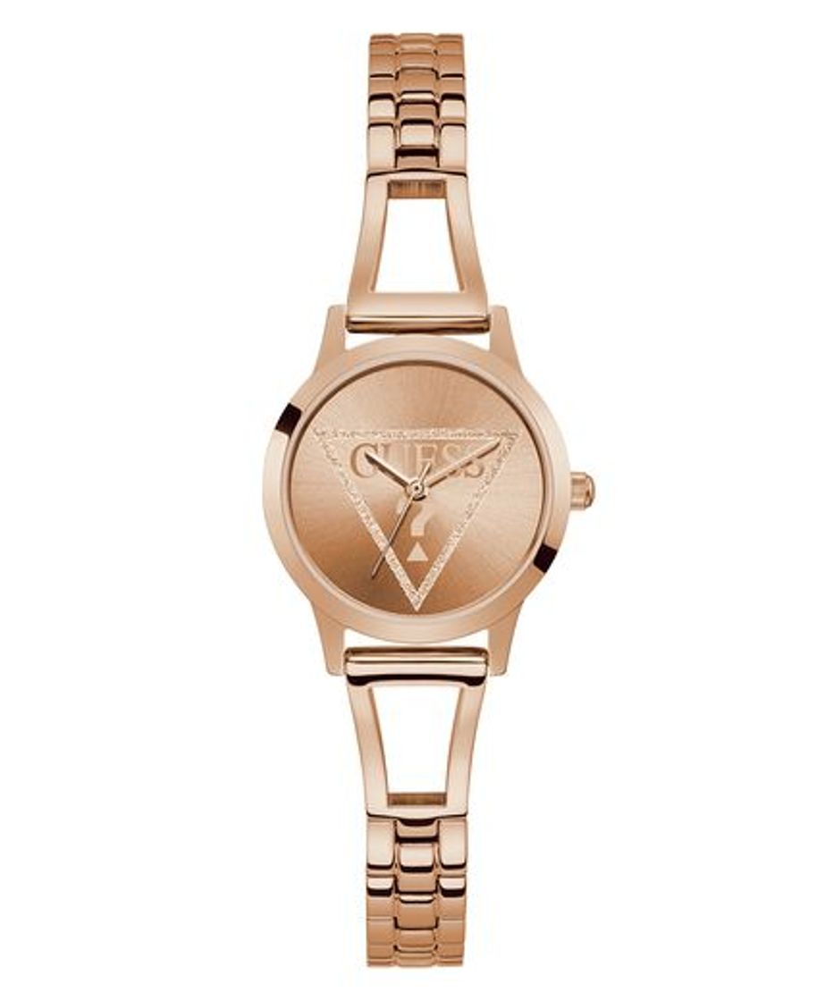 Social Rose Gold Tone Case Rose Gold Tone Stainless Steel Watch