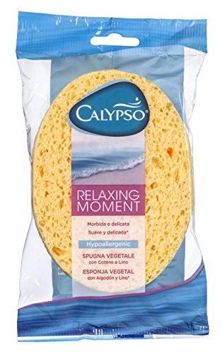 Calypso Body Emotion - Natural Relax - Esponja vegetal con algodón y