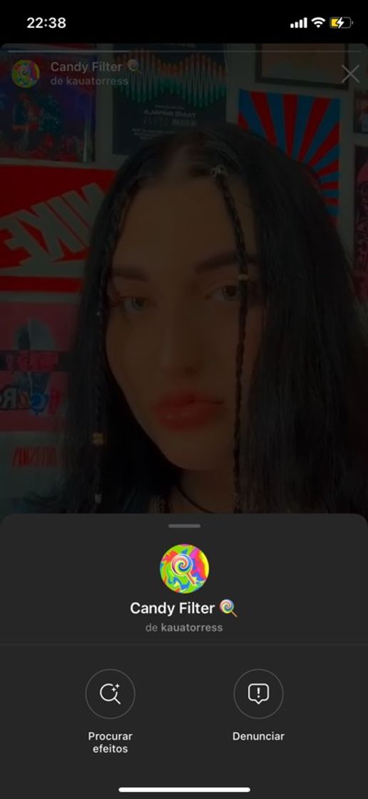 Social Filtro “candy filter 🍭”