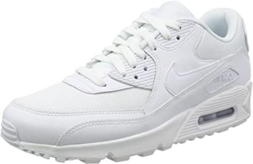 Nike Air MAX 90 Essential, Zapatillas de Gimnasia para Hombre, Blanco