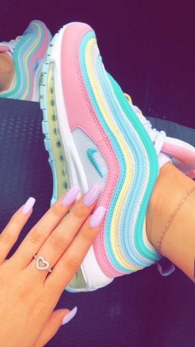 Fashion Nike Air Max 97 Corduroy Pink Rainbow