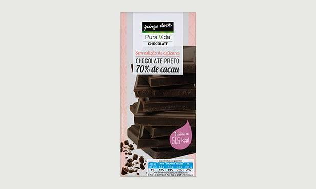 Producto Chocolate Negro Sem Adição de Açúcar 