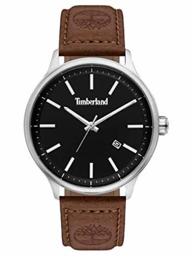 Timberland Reloj Analógico para Hombre de Cuarzo con Correa en Cuero TBL15638JS.02