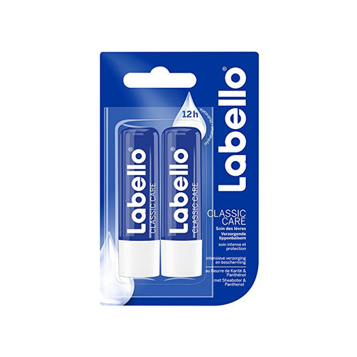 Labello Duo - Bálsamo labial Classic Care 4 x 4,8 g
