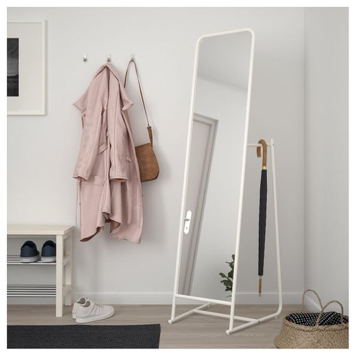 KNAPPER Floor mirror - white - IKEA