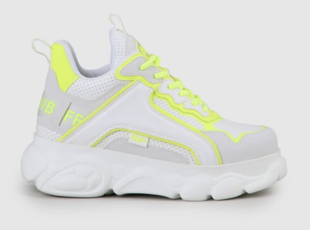 Social CLD Chai sneaker white/neon yellow