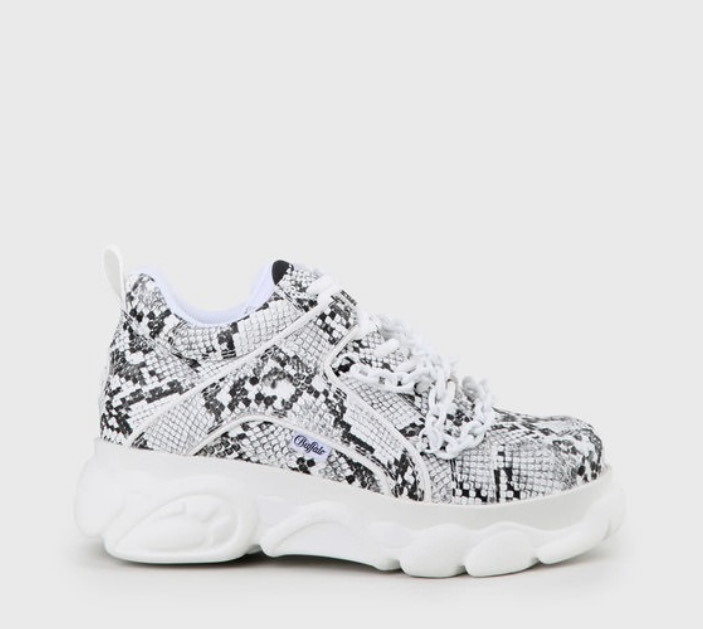 Social Jaded x CLD Corin Sneaker snakeskin off-white