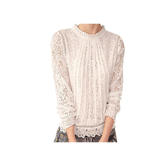 Social DEELIN Camisa Casual De Manga Larga De Cuello Redondo De Camisa De