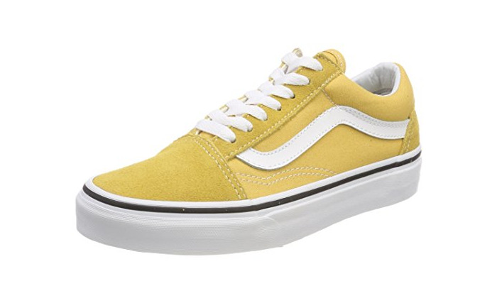 Fashion Vans Old Skool, Zapatillas de Entrenamiento Unisex Adulto, Amarillo