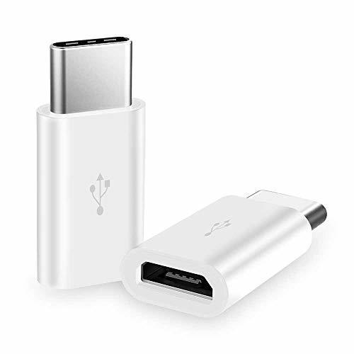 Social OcioDual Adaptador Micro USB a USB Tipo C 3.1 Conversor Blanco