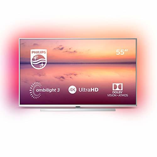 Electrónica Philips 55PUS6814, Smart TV Alexa Ultra HD (Ambilight 3 Lados, HDR 10+,