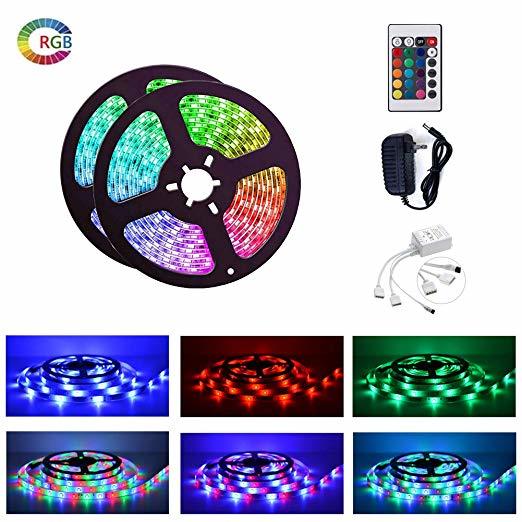 Social ALED LIGHT Tiras LED 5050 RGB 5m de Longitud 150 LED Multicolor