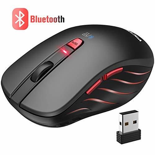 VicTsing Ratón Bluetooth Inalámbrico Portátil 4.0 & 2.4G