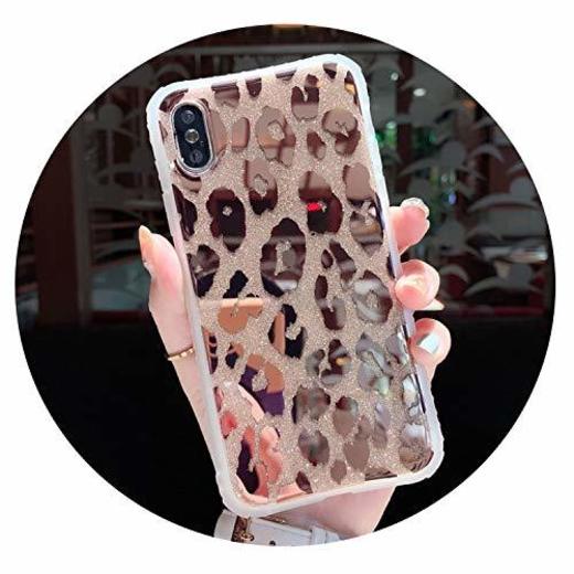 Casos de Moda Leopardo de impresión Láser teléfono para iPhone Caso MAX