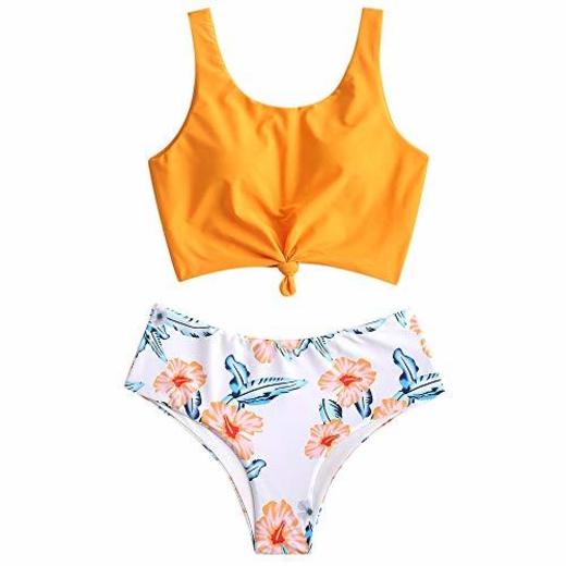 ZAFUL - Tankini Acolchado para Mujer