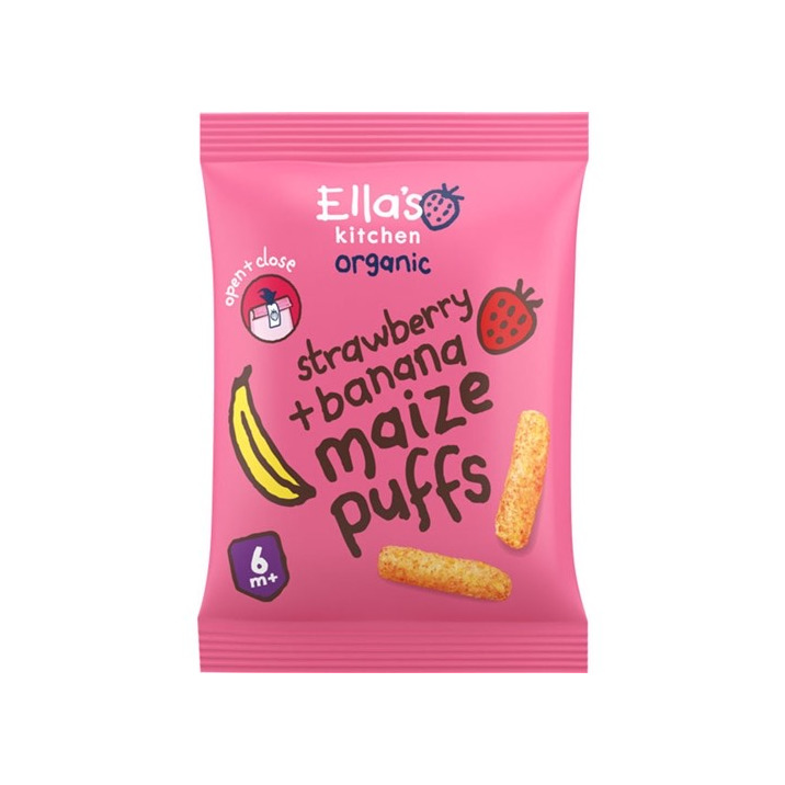 Productos Snacks Morango e Banana Ellas Kitchen