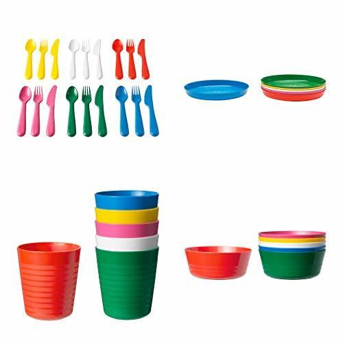 Elemento de la categoría hogar IKEA Juego Cubiertos Plástico 36 Piezas Niños KALAS 6 x Cuchillos 6