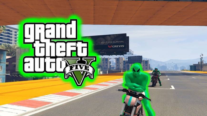 Fashion CORRIDAS DE UM ALIEN VERDE NOOB GTA V #1