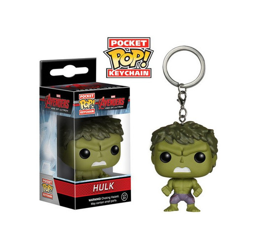 Funko Pop!-Los Vengadores Pocket Keychain: Marvel: Avengers AOU: Hulk