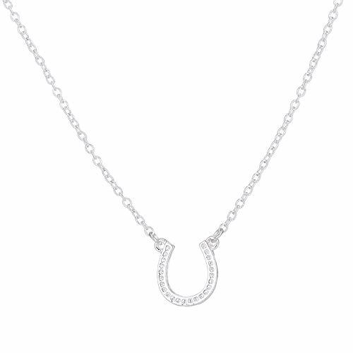 Juego XMDNYE Shuangshuo Lucky Silver Horseshoe Necklace Women Horse Choker Gargantilla Collares de