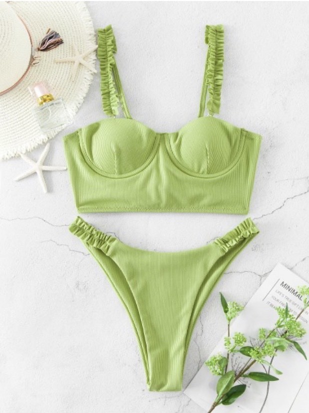 Moda Bikini verde 