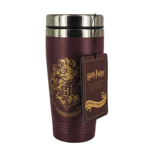 caneca térmica de viagem Hogwarts 