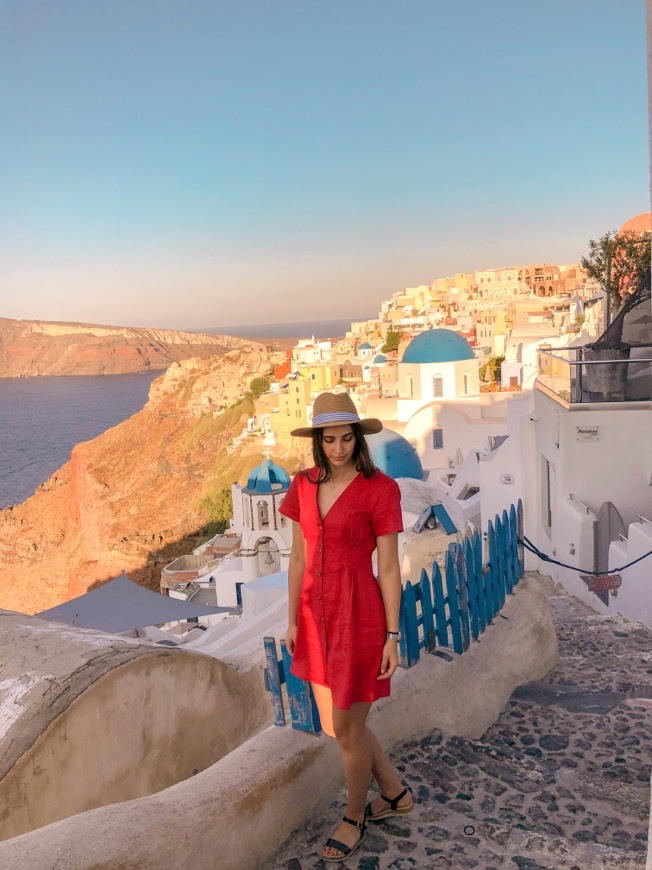 Place Blue Dome Church Santorini