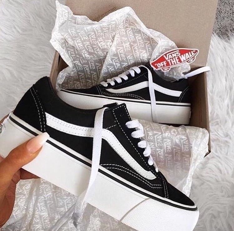 Moda vans plataform old school