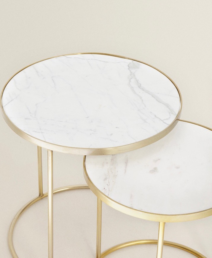 Social Mesa nido mármol Zara home 