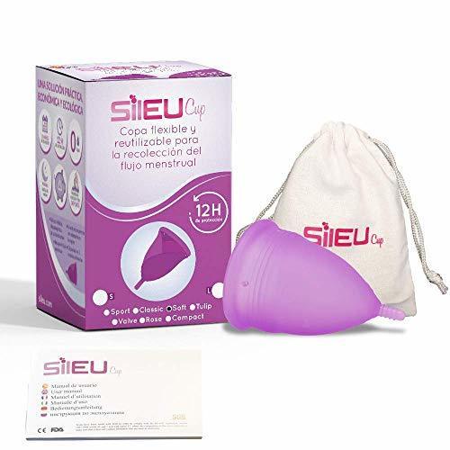 Beauty Copa Menstrual Sileu Cup Soft - Mujeres con Vejigas sensibles, calambres, cólicos