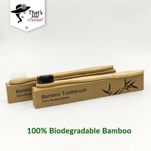 Eco Friendly Cepillo de Dientes Bambú Madera Natural biodegr