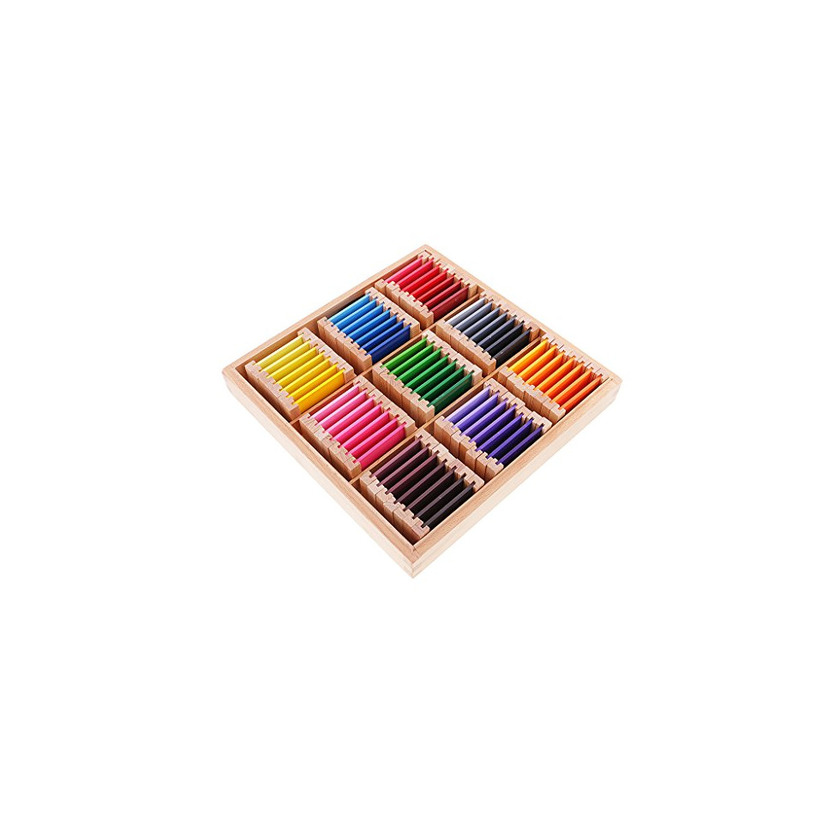 Social MagiDeal Montessori Juego Educativo Sensorial Material Ejercicio de Color Caja de Madera