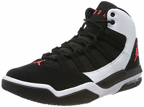 Jordan Hombre MAX Aura Synthetic Leather White Black Infrared 23 Entrenadores 42.5