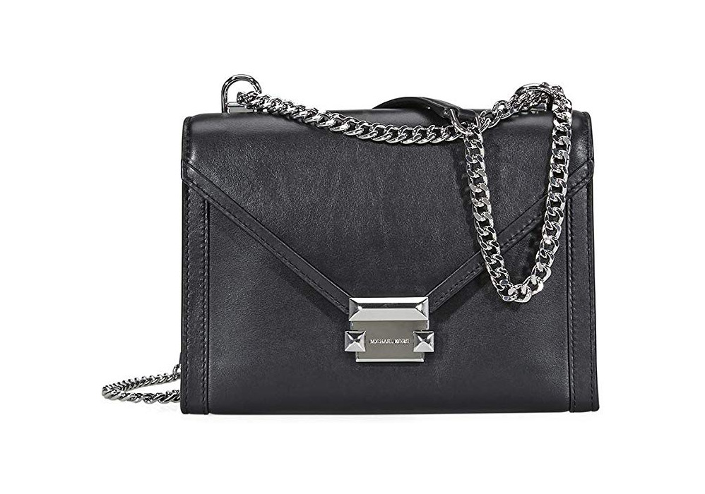 Productos MK Whitney Large Black Leather Shoulder Bag 