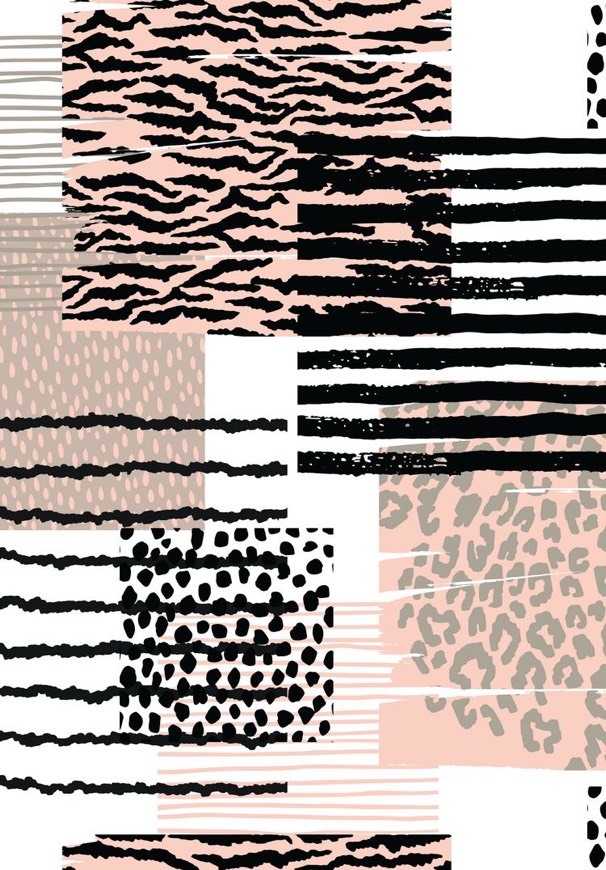 squares with prints