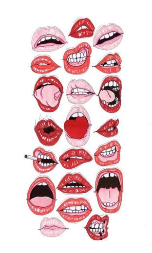 mouth print