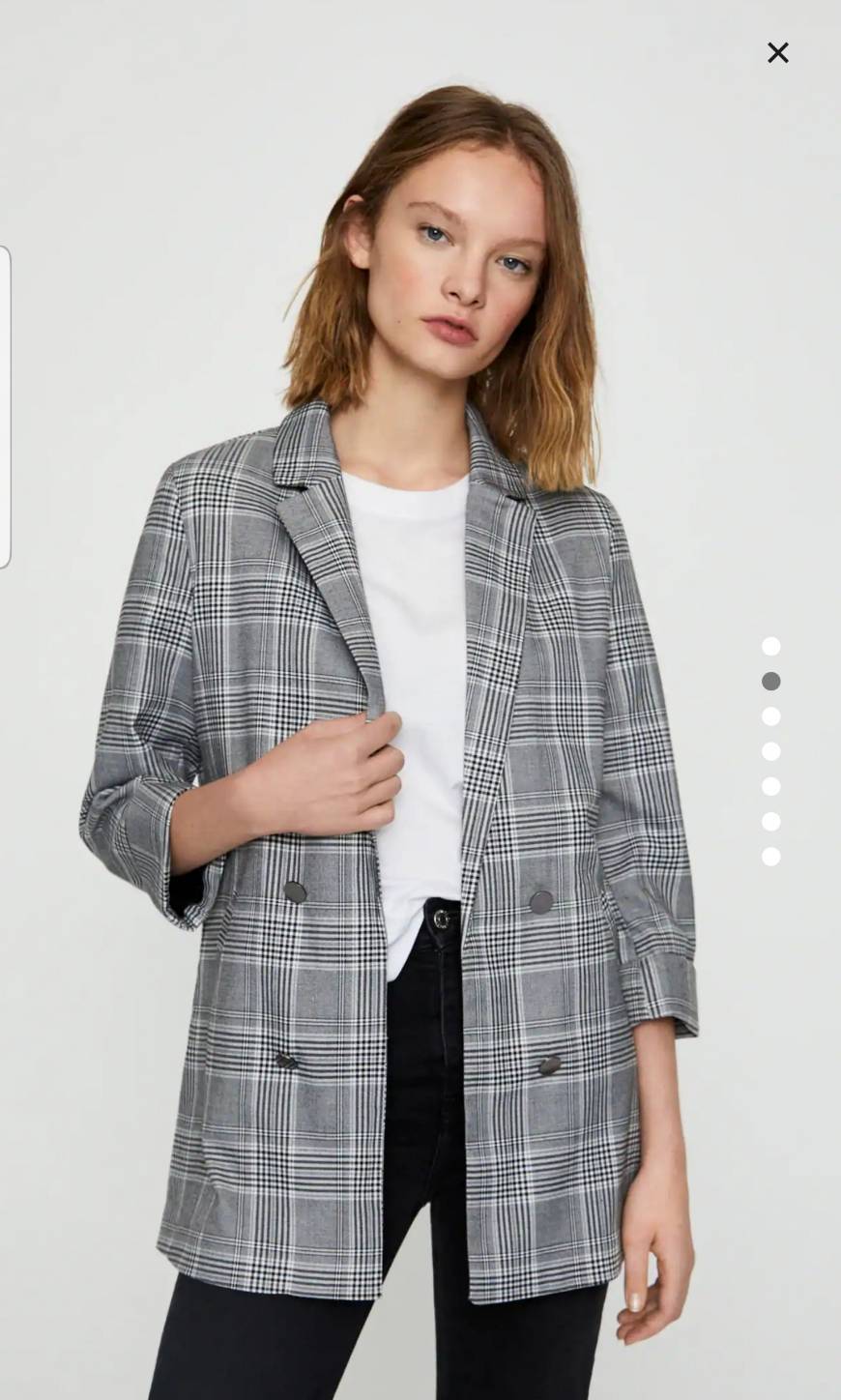 Moda Blazer Xadrez Pull&Bear