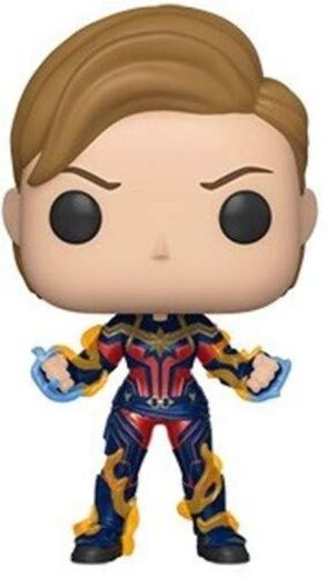 Funko- Pop Endgame-Captain Marvel w/New Hair Collectible Toy, Multicolor